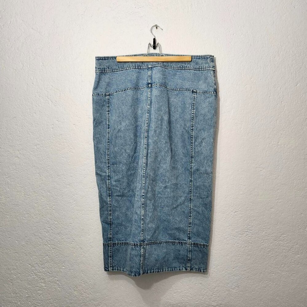 Tanya Taylor Christina Denim High-Waist Midi Skirt - Picture 5 of 7